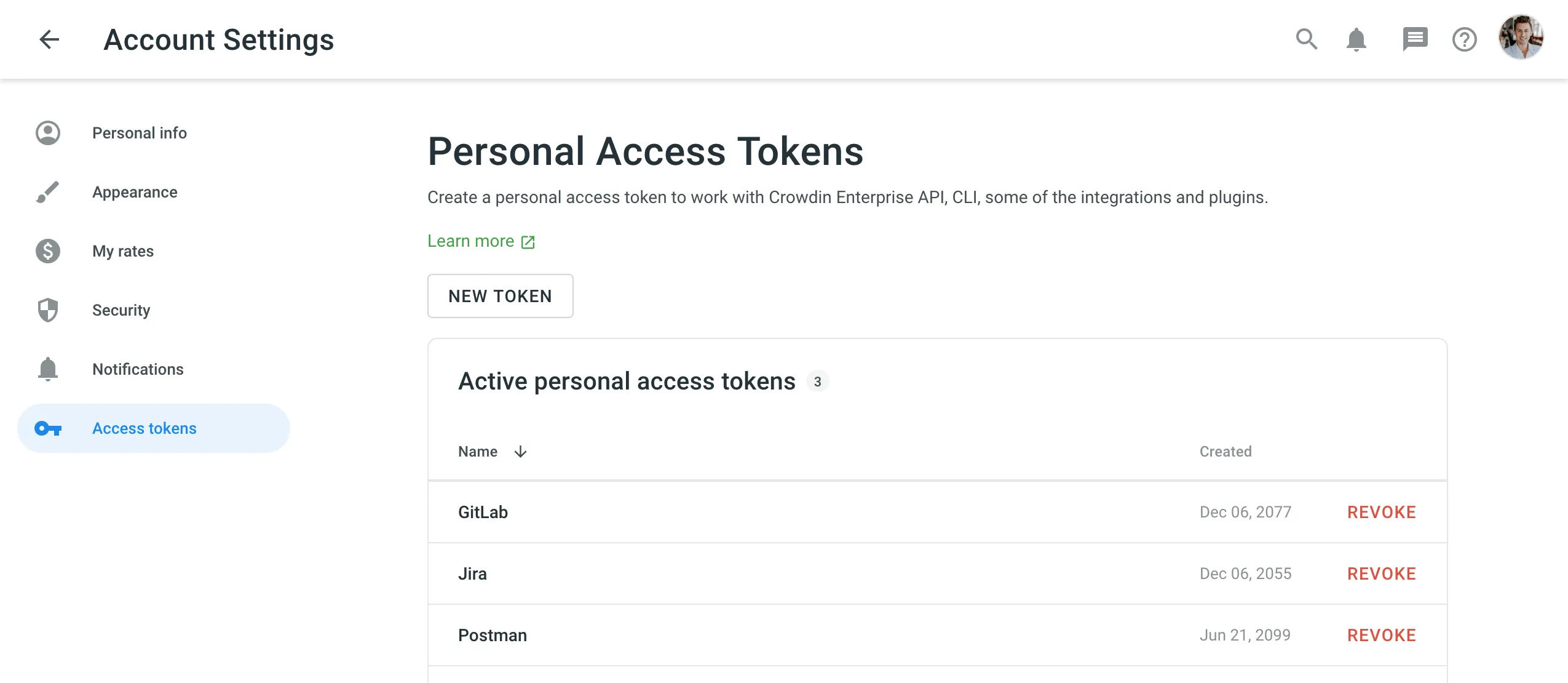 Access Tokens